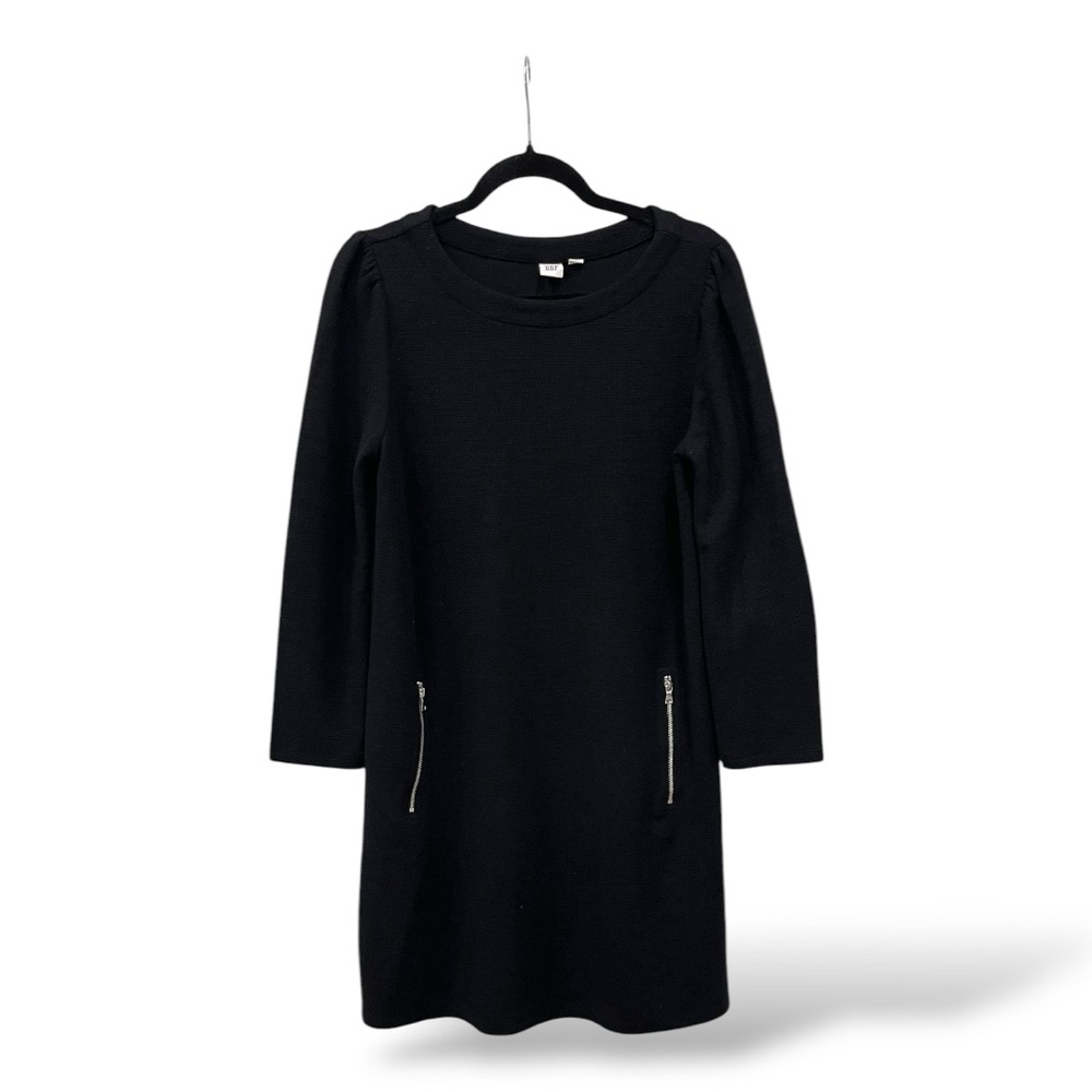 GAP Black Dress with Silver Zipper Pockets